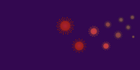 Abstract model of new coronavirus ncov-2019. Outbreak of the new coronavirus covid-19.