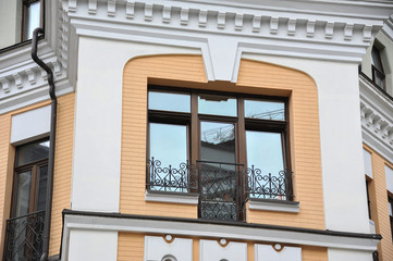 Architectural elements of buildings. Close-up