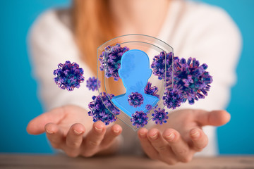 epidemic coronavirus 2019-nCoV 3d (2019-nCoV). .