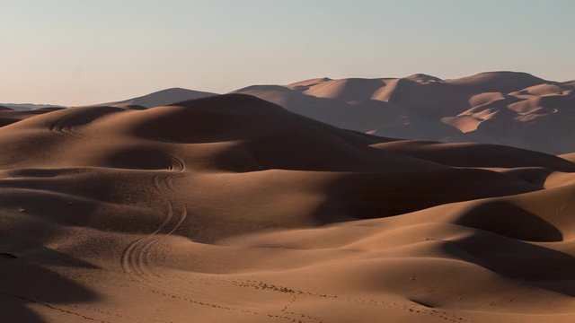 In the middle of the Liwa desert