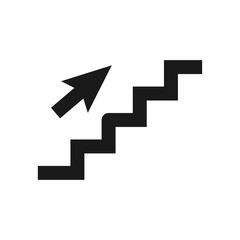 stair icon in trendy flat style, ladder vector icon