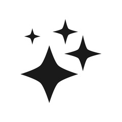 sparkle icon in trendy flat style
