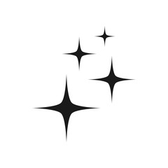sparkle icon in trendy flat style