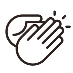 Clapping hands icon
