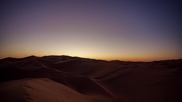 Solar eclipse in the middle of the Liwa desert