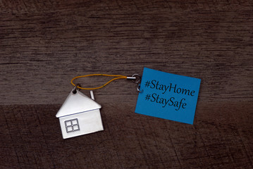 The concept of stay at home or stay safe