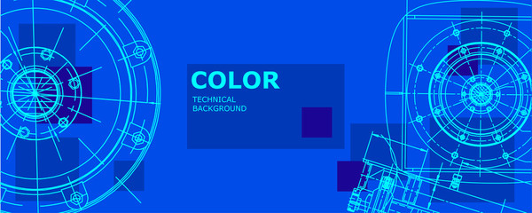 Obraz premium Engineering technological wallpaper 