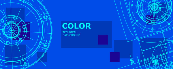 Obraz premium Engineering technological wallpaper 