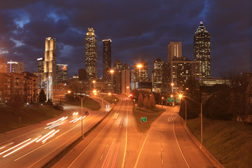 Fototapeta na wymiar Atlanta, Georgia skyline at night