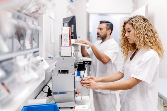 Medical staff working in the hospital