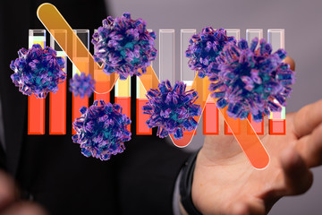 The coronavirus impacts the global economy..