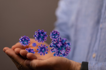 epidemic coronavirus digital 3d flu