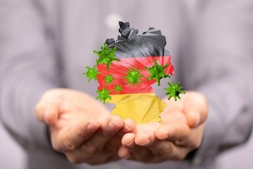 Corona Virus - Microbiology And Virology Concept - germany 3d Rendering.