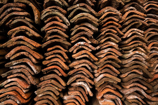 Old roof tiles