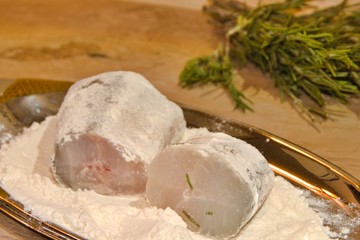 fresh fish prepared for cooking 02