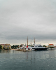 Fototapeta na wymiar Cloudy day in Zadar