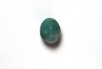Easter egg on a white isolated background