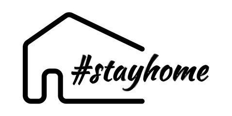 Stay Home quarantine coronavirus epidemic illustration for social media, stay home hashtag. vector