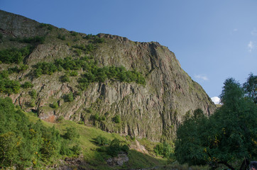 Fototapeta na wymiar Mountain landscape of the Caucasus