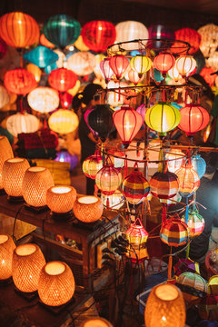 Traditional handmade lamps in Hoi An
