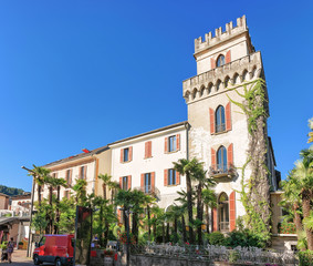Houses in Ascona in Swiss