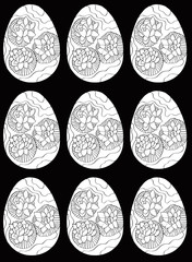 Easter egg with print 