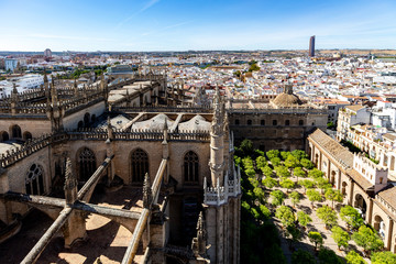 Fototapeta na wymiar View over Seville, Andalucia, Spain.