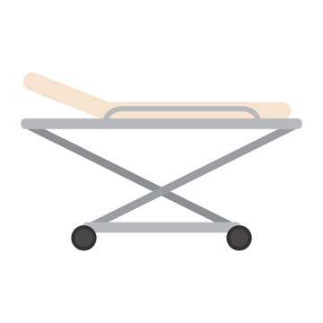 recommend clip art: Isolated hospital gurney icon