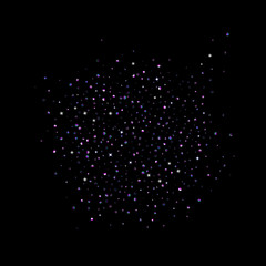 Purple glitter star confetti little spark violet