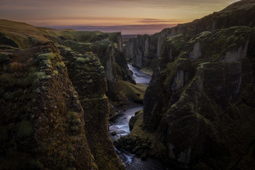 Fjadrargljufur canyon, a great gorge in Iceland