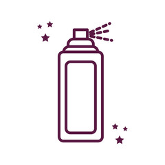 Fototapeta premium spray bottle line style icon vector design