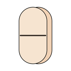 Isolated pill icon