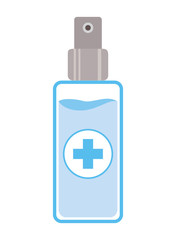 Isolated alcohol spray bottle dispenser vector design
