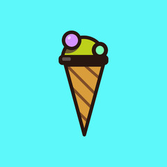 ice cream vector illustration