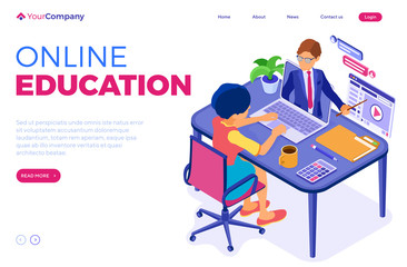 Online distance education from home