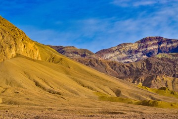 Death Valley gorgeous gold hills 
