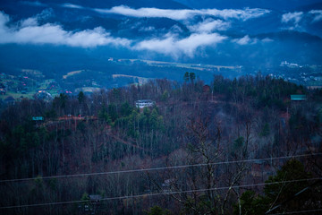 Obraz premium landscape with trees and clouds