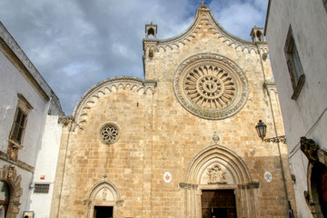 Fototapeta na wymiar Ostuni Cathedral a Roman Catholic cathedral in Ostuni, Puglia, Italy