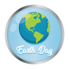Earth day button campaign