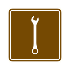 Road sign for car service nearby