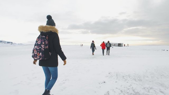 four friends go to Solheimasandur dc3 Plane Crash in Iceland