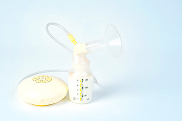 Medical electric breast pump to increase milk supply for breastfeeding mother
