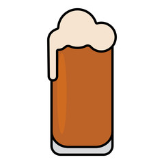 Isolated beer glass icon