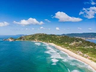 Foto op Plexiglas A view of Praia Mole (Mole beach), Galheta and Gravata - popular beachs in Florianopolis, Brazil © JR Araújo Photo