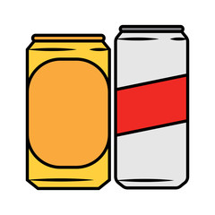 Isolated beer can icon