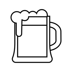 Isolated beer mug icon