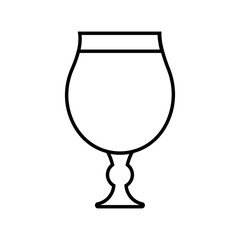 Isolated beer glass icon