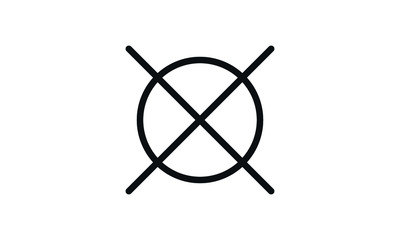 Do not dry clean,washing icon vector template