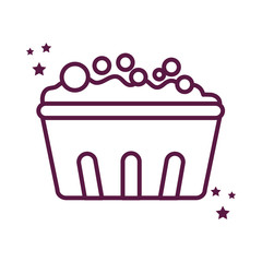 bucket line style icon vector design