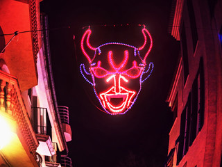 Devilish decoration  in Palma city during festivities © rdonar